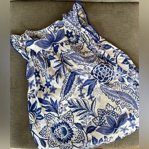 Navy and White Patterned Sundress 3T